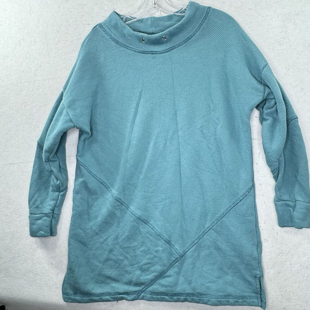 Soft Surroundings Women’s Size Large Longline Tunic Mock Neck Thermal Knit